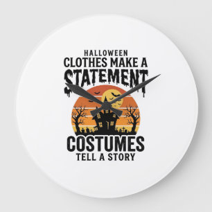 Grande Horloge Ronde Tenue de déguisement Halloween Chemise vintage Des