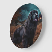 Grande Horloge Ronde Terre-Neuve Halloween (Angle)