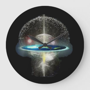 Grande Horloge Ronde Terre plate