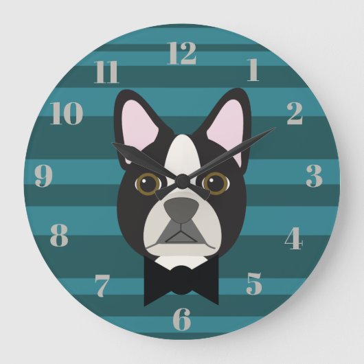 Grande Horloge Ronde Terrier de Boston (Recto)