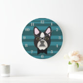 Grande Horloge Ronde Terrier de Boston (Maison)