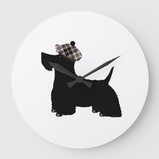 Grande Horloge Ronde Terrier écossais (Recto)