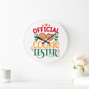 Grande Horloge Ronde Testeur officiel de cookies