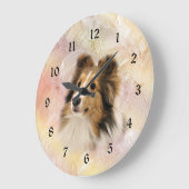 Grande Horloge Ronde Tête de l'abri (Angle)