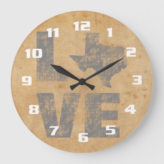 Grande Horloge Ronde Texas rustique (Recto)