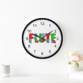 Grande Horloge Ronde Texte de la feuille de calcul (Maison)