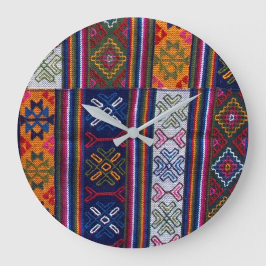 Grande Horloge Ronde Textile de Bhutanese (Recto)