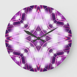 Grande Horloge Ronde Texture de l'Arrière - plan des feux de signalisat