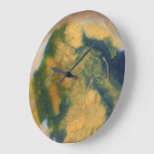 Grande Horloge Ronde Texture de marbre (Angle)