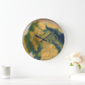 Grande Horloge Ronde Texture de marbre (Maison)