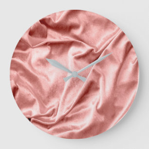 Grande Horloge Ronde Texture de tissu 1