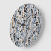 Grande Horloge Ronde Texture nature (Angle)