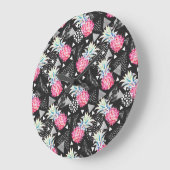 Grande Horloge Ronde Textured Triangle Pineapple Pattern (Angle)