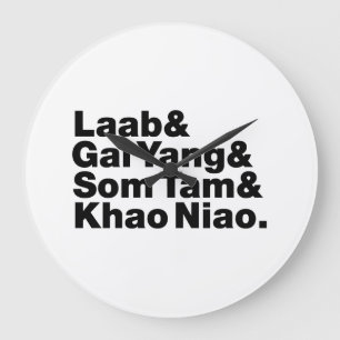 Grande Horloge Ronde Thai Isaan Street Food