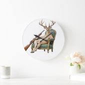 Grande Horloge Ronde the deer hunter clock (Maison)