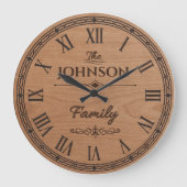 Grande Horloge Ronde The Family JOHNSON Wall Clock (Recto)