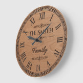 Grande Horloge Ronde The Family SMITH Wall Clock (Angle)
