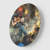 Grande Horloge Ronde The Guitar Man (Angle)