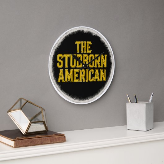Grande Horloge Ronde The Stubborn American Bold Emblem Clock (Bureau)