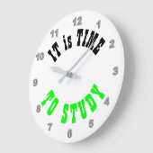 Grande Horloge Ronde The Time to Study Wall Clock (Angle)