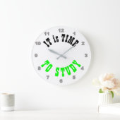 Grande Horloge Ronde The Time to Study Wall Clock (Maison)
