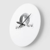 Grande Horloge Ronde the wolf`s cry under the full moon (Angle)