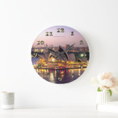 Grande Horloge Ronde Théatre de l'opéra de Sydney le soir (Maison)