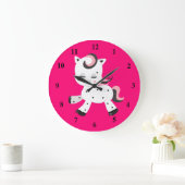 Grande Horloge Ronde Thème Pony Style Kawaii (Maison)