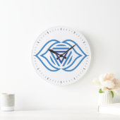 Grande Horloge Ronde Third Eye Chakra Energy Wall Clock (Maison)