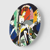 Grande Horloge Ronde Thundershower Modern Art Wall Clock (Angle)