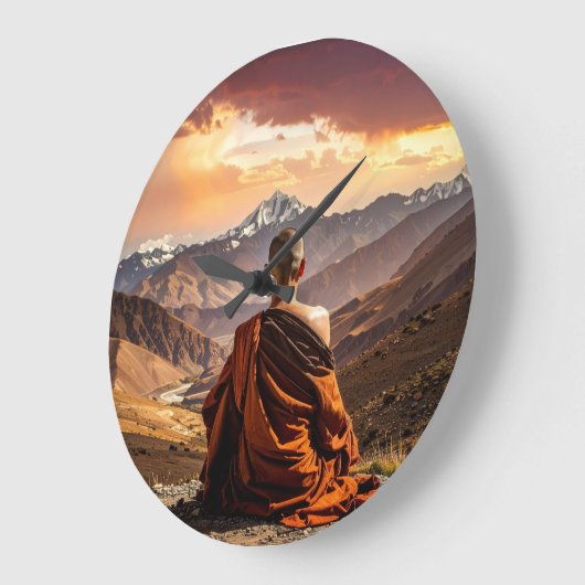 Grande Horloge Ronde TIbet - Buddhism - Meditation (Angle)