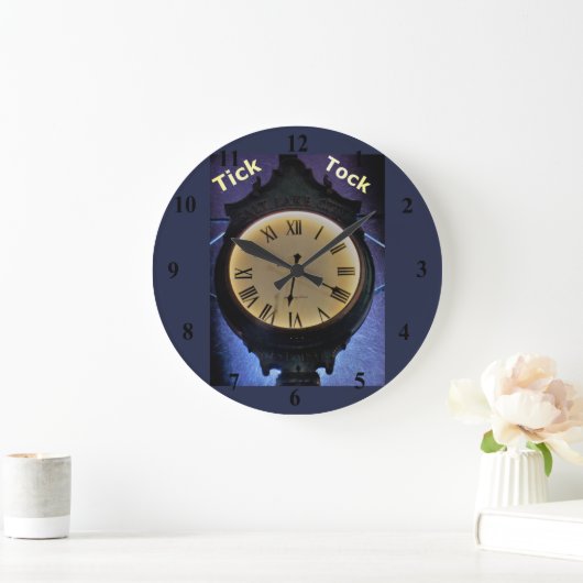 Grande Horloge Ronde Tick tock (Maison)
