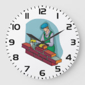 Grande Horloge Ronde Ticklayer au travail (Recto)