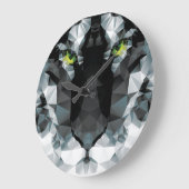 Grande Horloge Ronde Tiger Round (Large) Wall Clock (Angle)