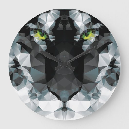 Grande Horloge Ronde Tiger Round (Large) Wall Clock (Recto)