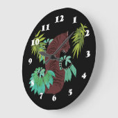 Grande Horloge Ronde Tigre de la Jungle (Angle)
