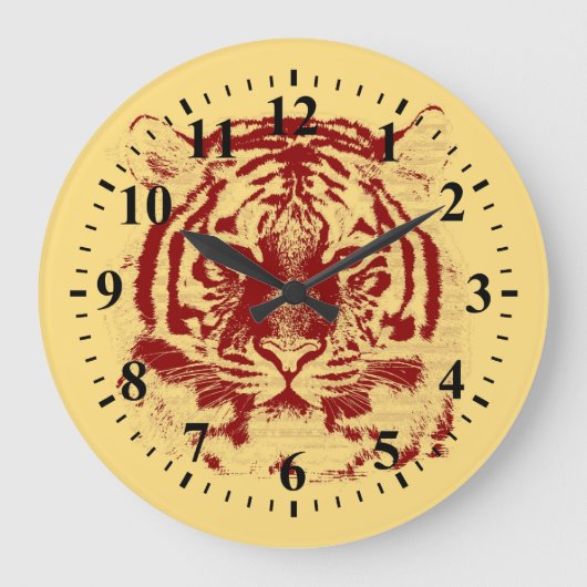 Grande Horloge Ronde Tigre Face (Recto)