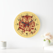 Grande Horloge Ronde Tigre Face (Maison)