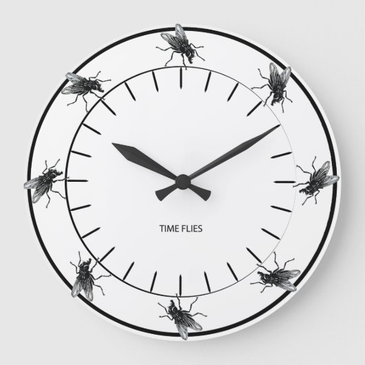 Grande Horloge Ronde Time Flies (Recto)