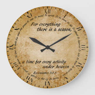 Grande Horloge Ronde Time For Everything