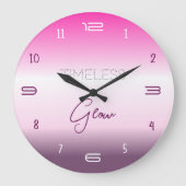 Grande Horloge Ronde Timeless Glow Gradient Wall Clock (Recto)
