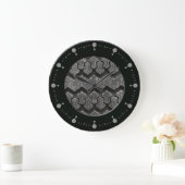 Grande Horloge Ronde Tire Wall (Maison)