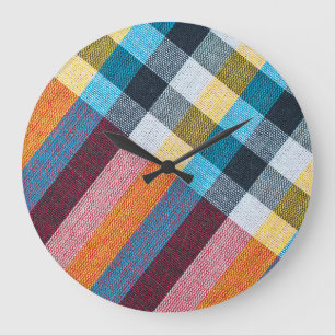 Grande Horloge Ronde Tissu thaïlandais : Tissu de fermeture.