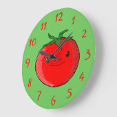 Grande Horloge Ronde Tomate (Angle)