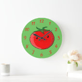 Grande Horloge Ronde Tomate (Maison)