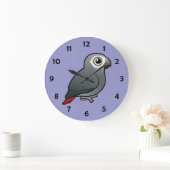 Grande Horloge Ronde Tomneh African Grey Parrot (Maison)