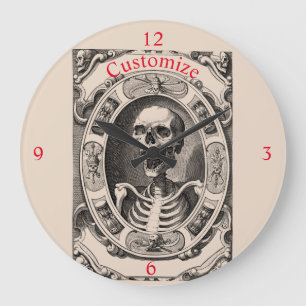 Grande Horloge Ronde Tonneau humain éffrayant Thunder_Cove