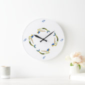 Grande Horloge Ronde Tonnerre de la sirène de natation (Maison)