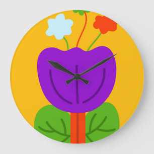 Grande Horloge Ronde Tons vibrants