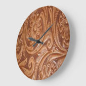 Grande Horloge Ronde Tooled Leather (Angle)
